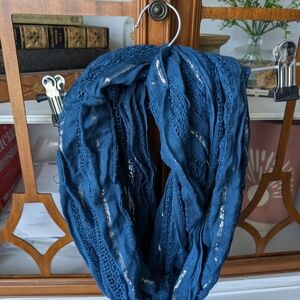 Blue Infinity Scarf